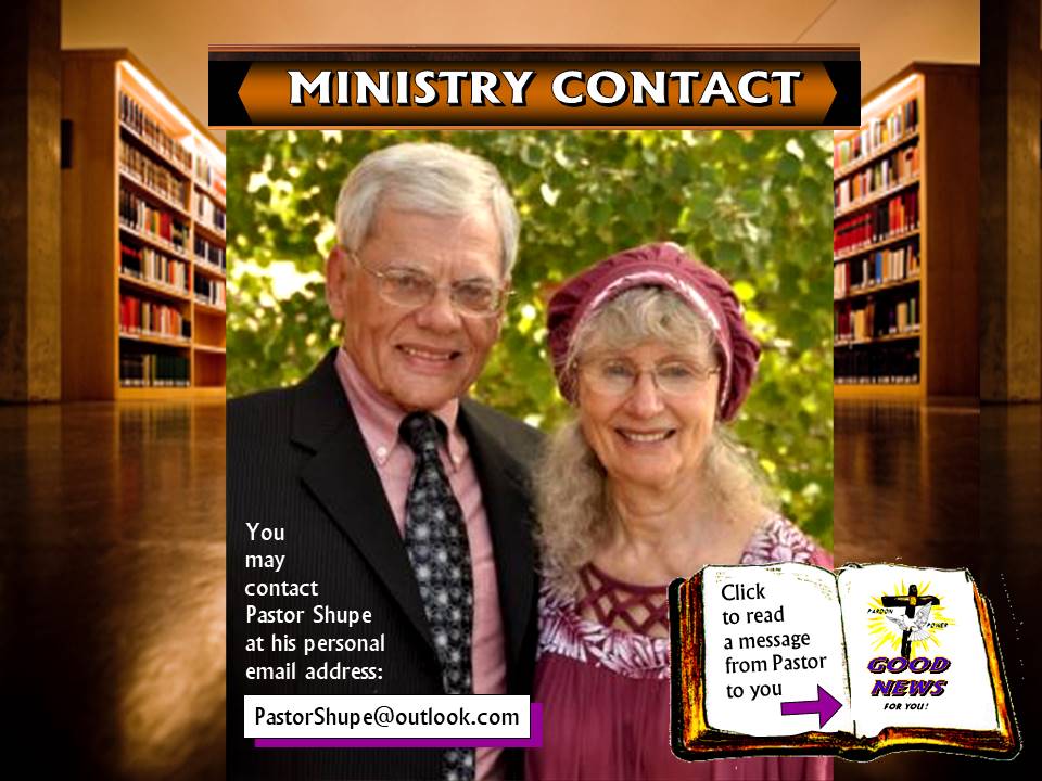 Pastor Randy Shupe Home page